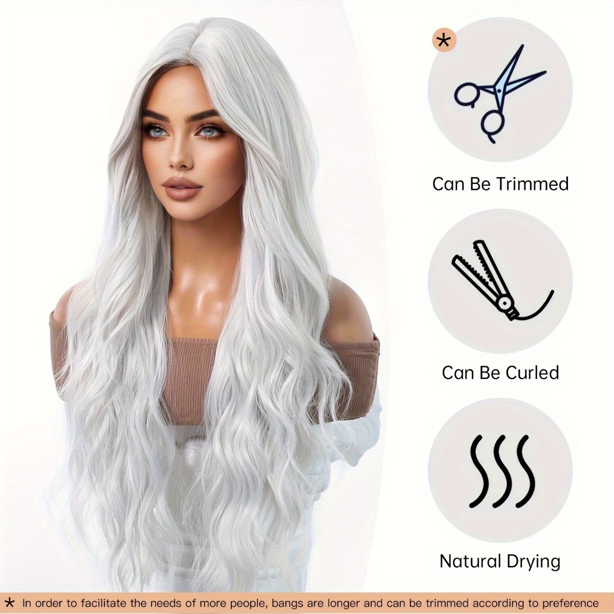 Hair Care Brand - Parrucca in fibra sintetica di marca