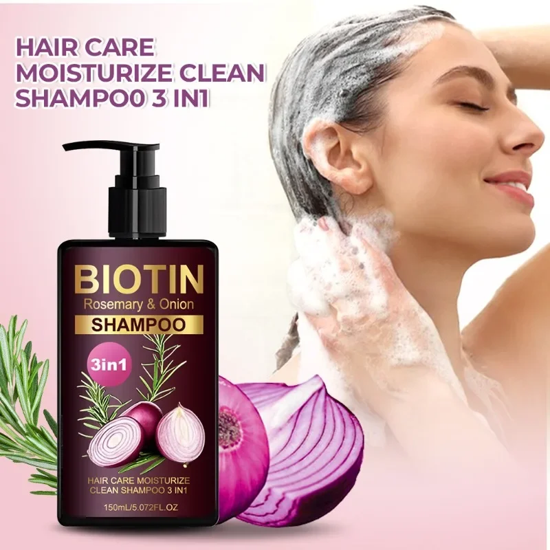 Hair Care Natural Ingredients - Shampoo BIOTIN al rosmarino e cipolla