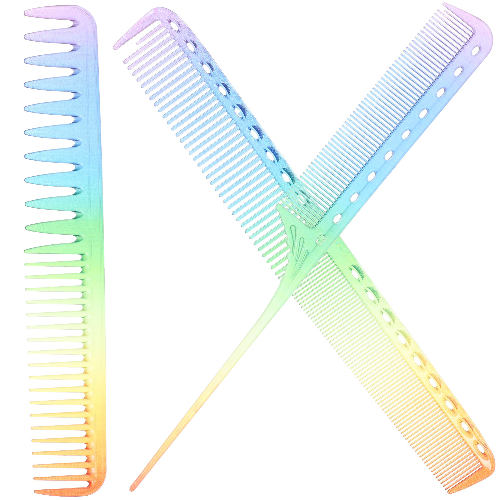 Hair Care Tools - 3 pettini da barbiere per acconciature,
