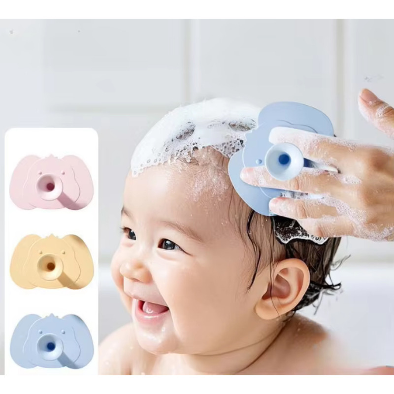 Hair Care For Baby - Spazzola per shampoo in silicone per