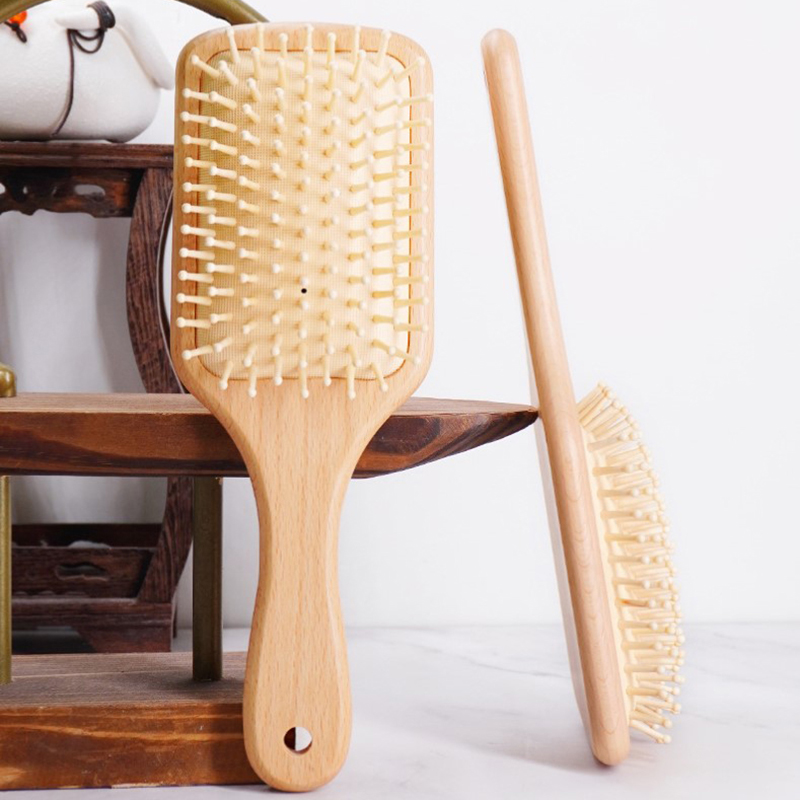 Hair Care For Baby - Pettine per airbag in legno Spazzola