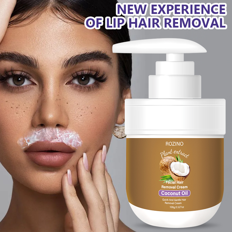 Hair Care Natural Ingredients - Crema depilatoria per labbra all'olio di