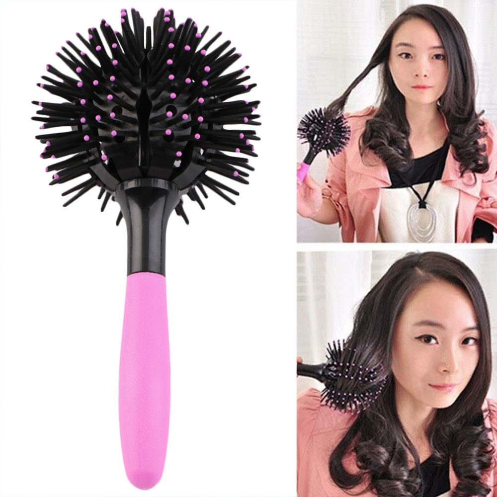 Hair Care Brand - Spazzole per capelli rotonde 3D Pettine