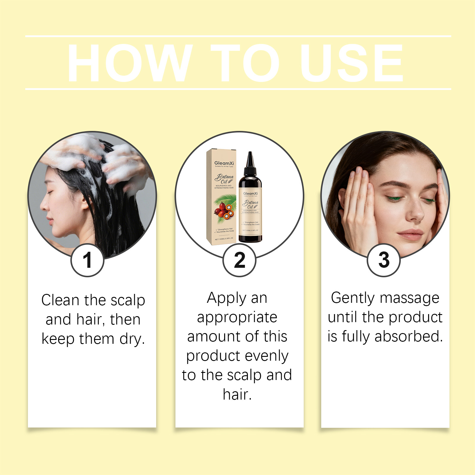 Hair Care Growth - Olio Essenziale per Capelli Batana, Rinforza