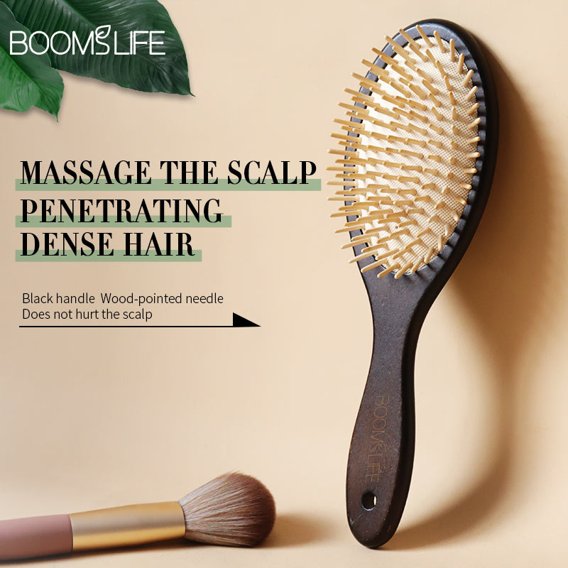 Hair Care Brand - Spazzola per capelli in legno nero