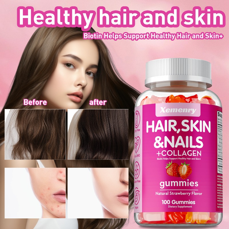 Hair Care Gummies - Caramelle gommose per capelli, pelle e