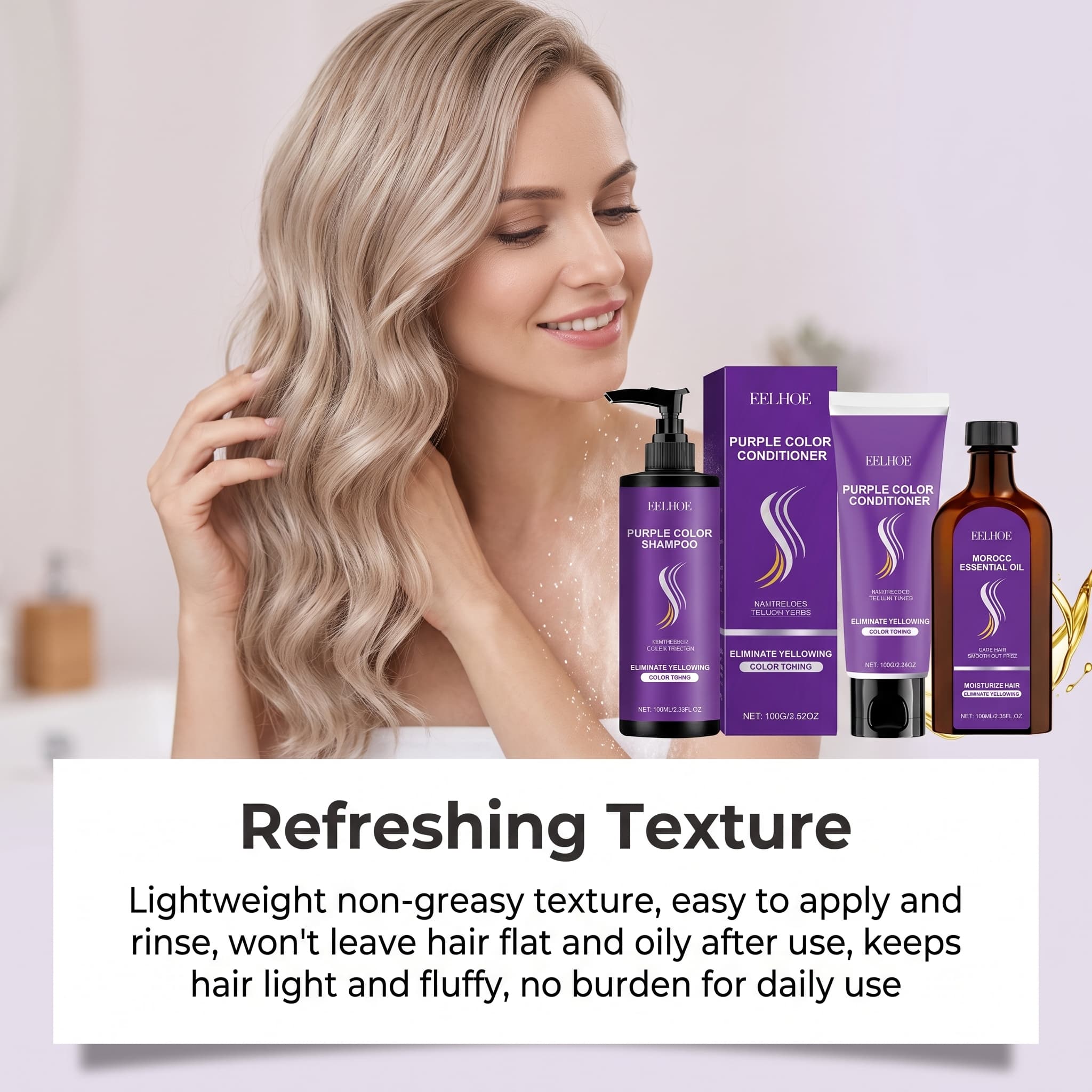 Set Shampoo Viola con Balsamo, - Hair Care Serum recensione e prezzo