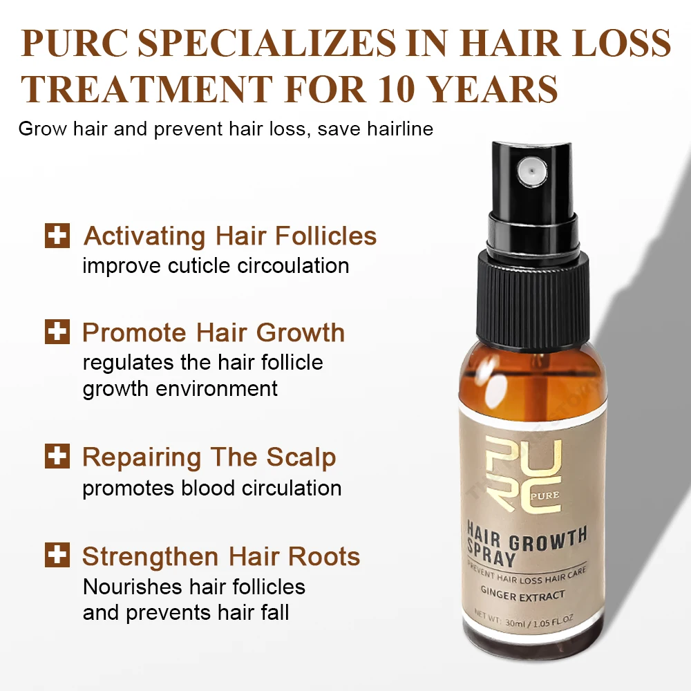 PURC Ginger Hair Spray Root ol - Hair Care Serum recensione e prezzo